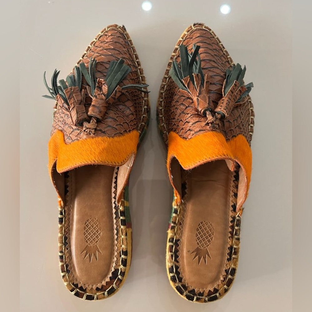 *Rare* Farm Rio Mules with Tassels Excellent Condition - Picture 3 of 6